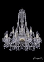 Люстра хрустальная Bohemia Ivele 1403/10+5/240/h-76/G