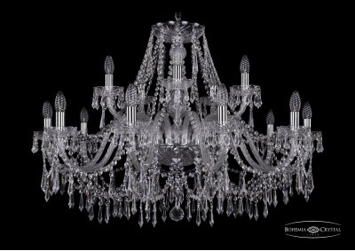 Люстра хрустальная Bohemia Ivele 1403/10+5/360/Ni