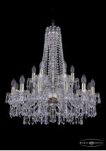 Люстра хрустальная Bohemia Ivele 1403/12+6/240/h-76/G