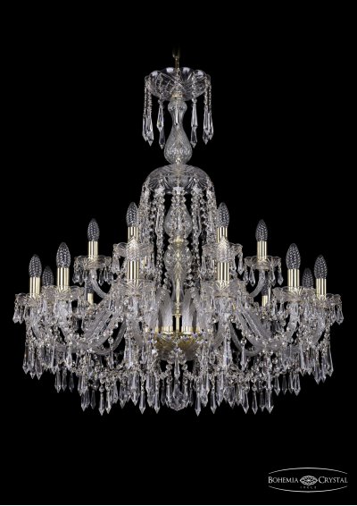 Люстра хрустальная Bohemia Ivele 1403/12+6/300/XL-95/G