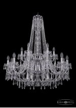 Люстра хрустальная Bohemia Ivele 1403/12+6/300/h-100/2d/Ni