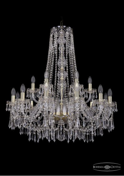 Люстра хрустальная Bohemia Ivele 1403/12+6/300/h-95/G