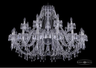 Люстра хрустальная Bohemia Ivele 1403/16+8/460/Ni