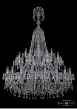 Люстра хрустальная Bohemia Ivele 1403/20+10+5/400/XL-164/2d/Ni