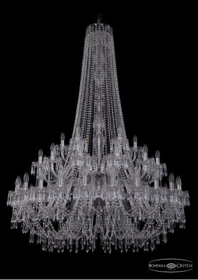 Люстра хрустальная Bohemia Ivele 1403/24+12+6/460/h-177/2d/Ni