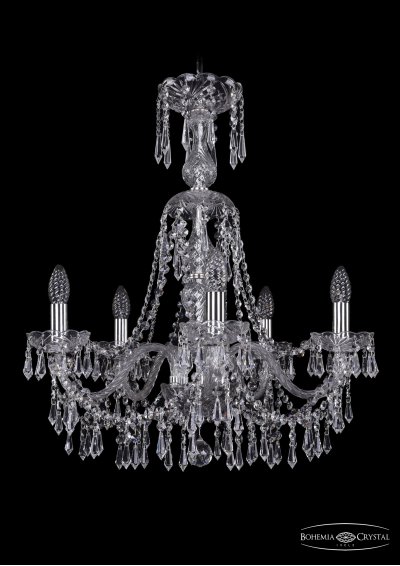 Люстра хрустальная Bohemia Ivele 1403/5/195/XL-65/Ni