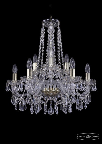Люстра хрустальная Bohemia Ivele 1403/6+3/195/h-60/G