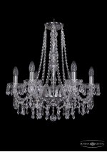 Люстра хрустальная Bohemia Ivele 1403/6/195/h-60/Ni