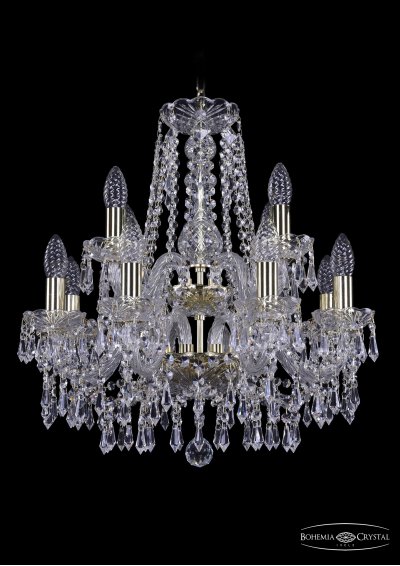 Люстра хрустальная Bohemia Ivele 1403/8+4/160/2d/G