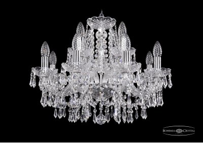 Люстра хрустальная Bohemia Ivele 1403/8+4/195/Ni Люстра хрустальная Bohemia Ivele 1403/8+4/195/Ni