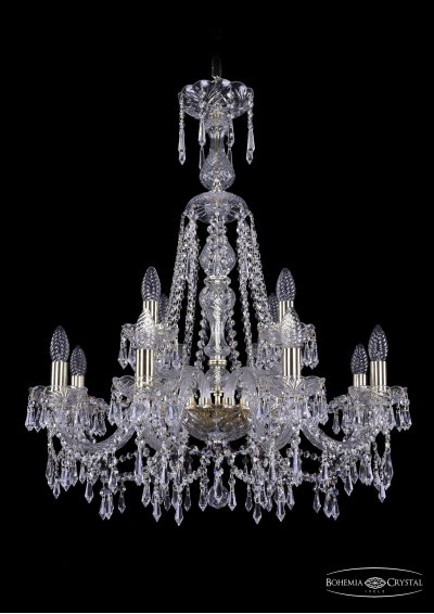 Люстра хрустальная Bohemia Ivele 1403/8+4/240/XL-80/G Люстра хрустальная Bohemia Ivele 1403/8+4/240/XL-80/G
