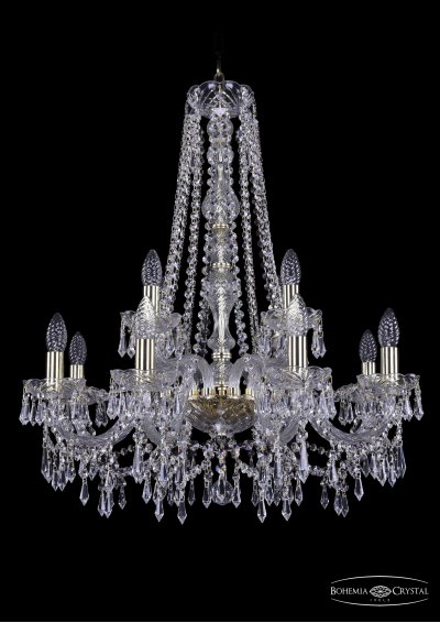 Люстра хрустальная Bohemia Ivele 1403/8+4/240/h-76/G Люстра хрустальная Bohemia Ivele 1403/8+4/240/h-76/G