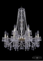 Люстра хрустальная Bohemia Ivele 1403/8+4/240/h-76/G
