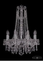 Люстра хрустальная Bohemia Ivele 1403/8/141/h-59/Ni