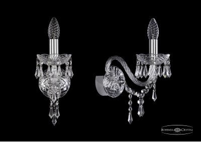 Светильник настенный бра Bohemia Ivele 1403B/1/160/Ni