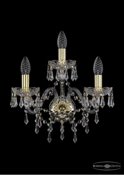 Светильник настенный бра Bohemia Ivele 1403B/2+1/160/G