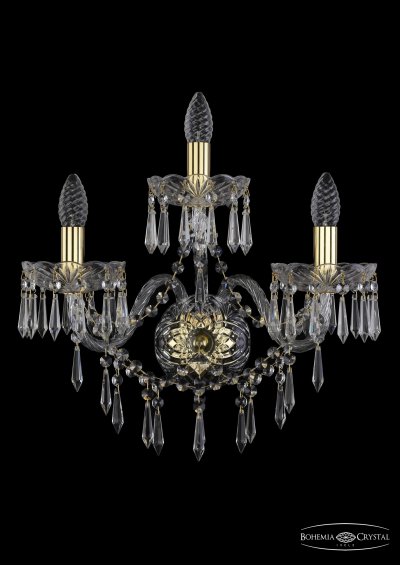 Светильник настенный бра Bohemia Ivele 1403B/2+1/195/XL/G