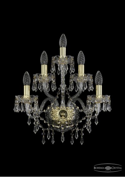 Светильник настенный бра Bohemia Ivele 1403B/2+2+1/160/G