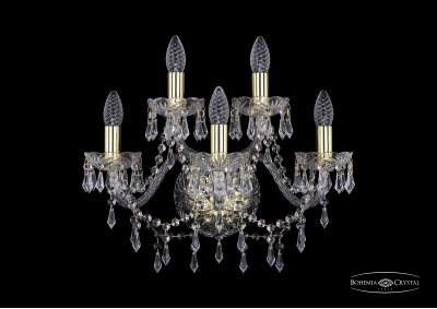 Светильник настенный бра Bohemia Ivele 1403B/3+2/160/G