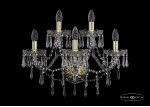 Светильник настенный бра Bohemia Ivele 1403B/3+2/195/XL/G