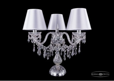 Настольная лампа Bohemia Ivele 1403L/3/141-39/Ni/SH21-160 Настольная лампа Bohemia Ivele 1403L/3/141-39/Ni/SH21-160