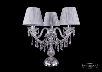 Настольная лампа Bohemia Ivele 1403L/3/141-39/Ni/SH6-160 Настольная лампа Bohemia Ivele 1403L/3/141-39/Ni/SH6-160