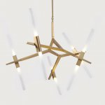 Подвесная люстра ANDES 10 Латунь ImperiumLoft 140517-26