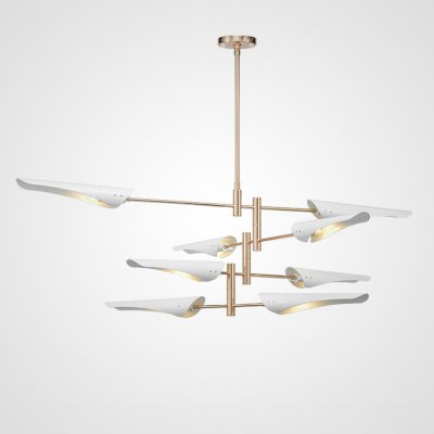 Подвесная люстра BEAM 8 Белый ImperiumLoft 140559-26