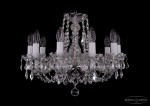 Люстра хрустальная Bohemia Ivele 1406/10/160/Ni/Leafs