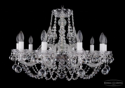 Люстра хрустальная Bohemia Ivele 1406/10/240/Ni/Balls
