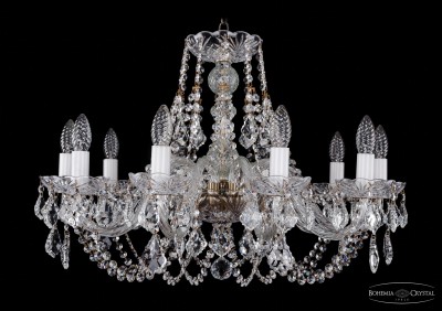 Люстра хрустальная Bohemia Ivele 1406/10/240/Pa/Leafs