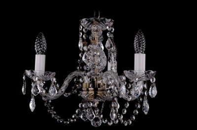 Люстра хрустальная Bohemia Ivele 1406/3/141/Pa/Leafs Люстра хрустальная Bohemia Ivele 1406/3/141/Pa/Leafs