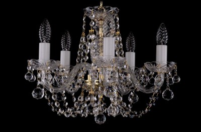 Люстра хрустальная Bohemia Ivele 1406/5/141/G/Balls Люстра хрустальная Bohemia Ivele 1406/5/141/G/Balls