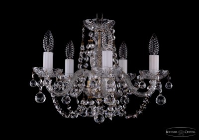 Люстра хрустальная Bohemia Ivele 1406/5/141/Pa/Balls Люстра хрустальная Bohemia Ivele 1406/5/141/Pa/Balls
