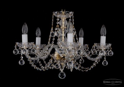 Люстра хрустальная Bohemia Ivele 1406/5/195/G/Balls Люстра хрустальная Bohemia Ivele 1406/5/195/G/Balls