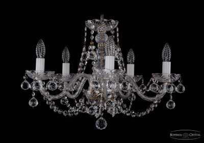 Люстра хрустальная Bohemia Ivele 1406/5/195/Pa/Balls Люстра хрустальная Bohemia Ivele 1406/5/195/Pa/Balls