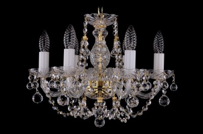 Люстра хрустальная Bohemia Ivele 1406/6/141/G/Balls Люстра хрустальная Bohemia Ivele 1406/6/141/G/Balls