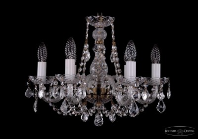 Люстра хрустальная Bohemia Ivele 1406/6/160/Pa/Leafs Люстра хрустальная Bohemia Ivele 1406/6/160/Pa/Leafs