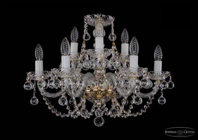 Люстра хрустальная Bohemia Ivele 1406/6+3/195/G/Balls Люстра хрустальная Bohemia Ivele 1406/6+3/195/G/Balls