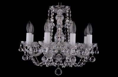Люстра хрустальная Bohemia Ivele 1406/8/141/Ni/Balls