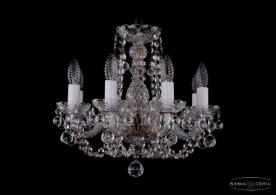 Люстра хрустальная Bohemia Ivele 1406/8/141/Pa/Balls Люстра хрустальная Bohemia Ivele 1406/8/141/Pa/Balls