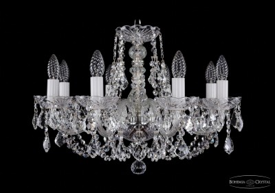 Люстра хрустальная Bohemia Ivele 1406/8/195/Ni/Leafs