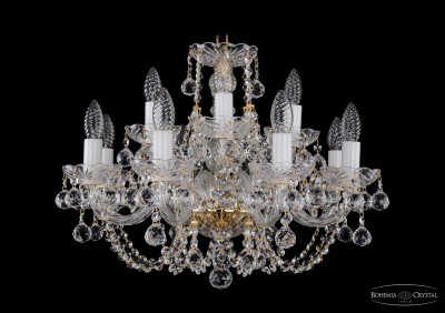 Люстра хрустальная Bohemia Ivele 1406/8+4/195/G/Balls Люстра хрустальная Bohemia Ivele 1406/8+4/195/G/Balls