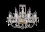 Люстра хрустальная Bohemia Ivele 1406/8+4/195/G/Leafs