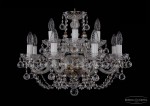 Люстра хрустальная Bohemia Ivele 1406/8+4/195/Pa/Balls