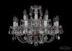 Люстра хрустальная Bohemia Ivele 1406/8+4/195/Pa/Leafs
