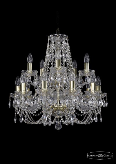 Люстра хрустальная Bohemia Ivele 1406/10+5/195/2d/G Люстра хрустальная Bohemia Ivele 1406/10+5/195/2d/G