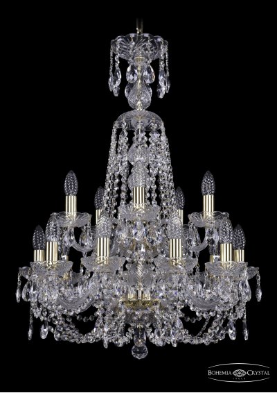 Люстра хрустальная Bohemia Ivele 1406/10+5/195/XL-80/2d/G Люстра хрустальная Bohemia Ivele 1406/10+5/195/XL-80/2d/G