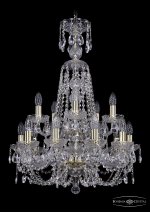 Люстра хрустальная Bohemia Ivele 1406/10+5/195/XL-80/2d/G
