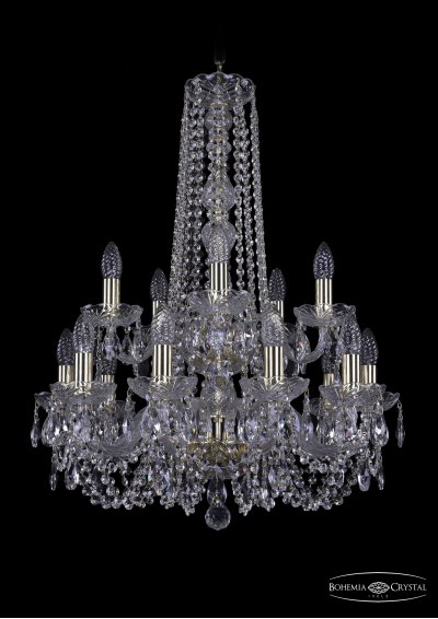 Люстра хрустальная Bohemia Ivele 1406/10+5/195/h-75/2d/G Люстра хрустальная Bohemia Ivele 1406/10+5/195/h-75/2d/G